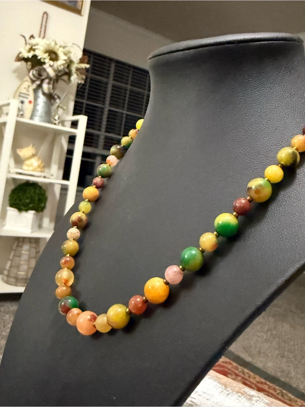 Multicolor Beaded Statement Necklace - Women Jewelry